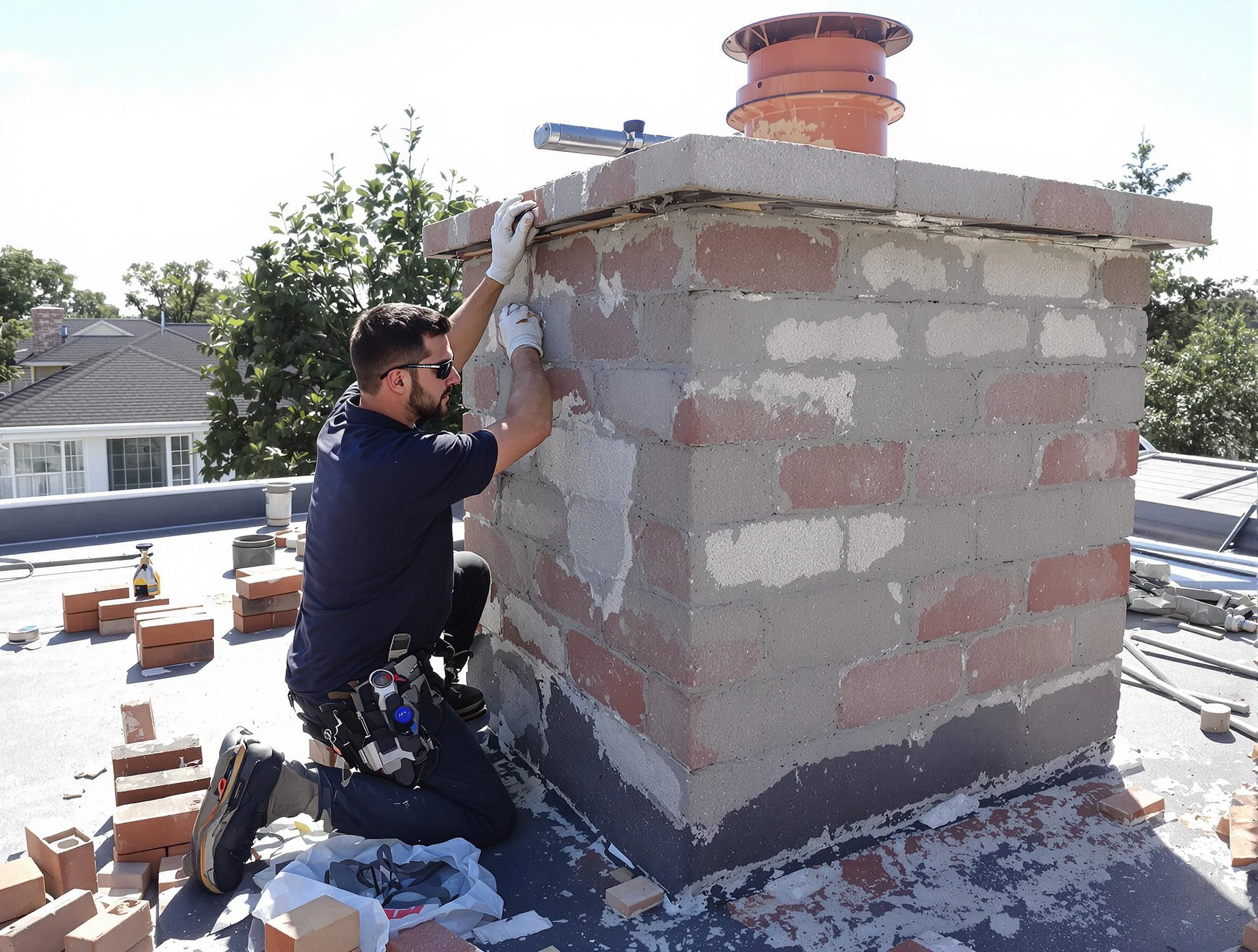 Advanced chimney repair process by Atlanta Chimney Sweep in Atlanta, GA