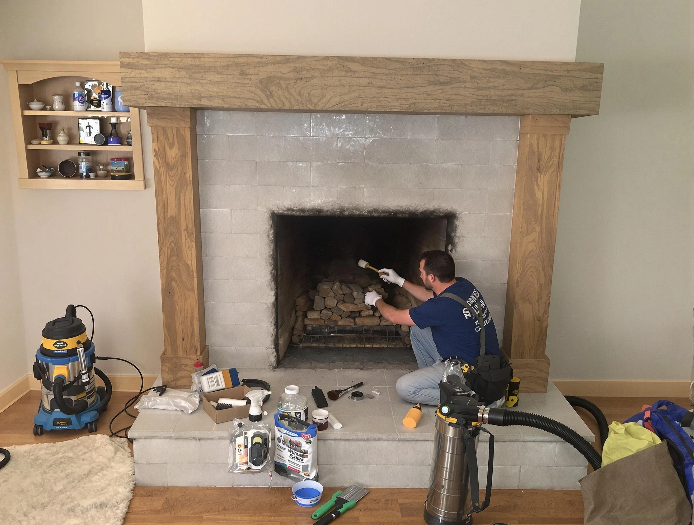 Detailed creosote removal process by Atlanta Chimney Sweep in Atlanta, GA