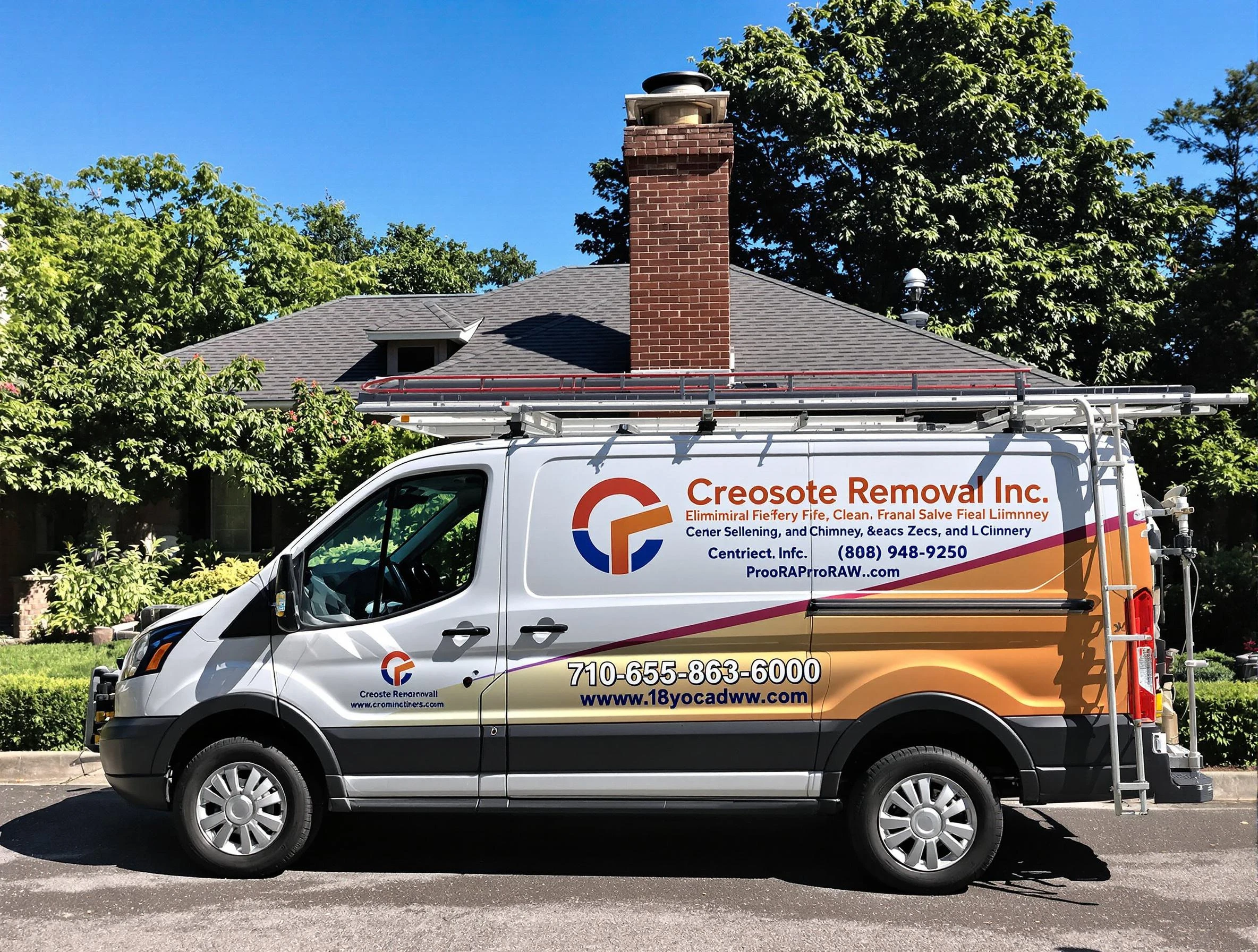 Atlanta Chimney Sweep technician removing creosote safely in Atlanta, GA