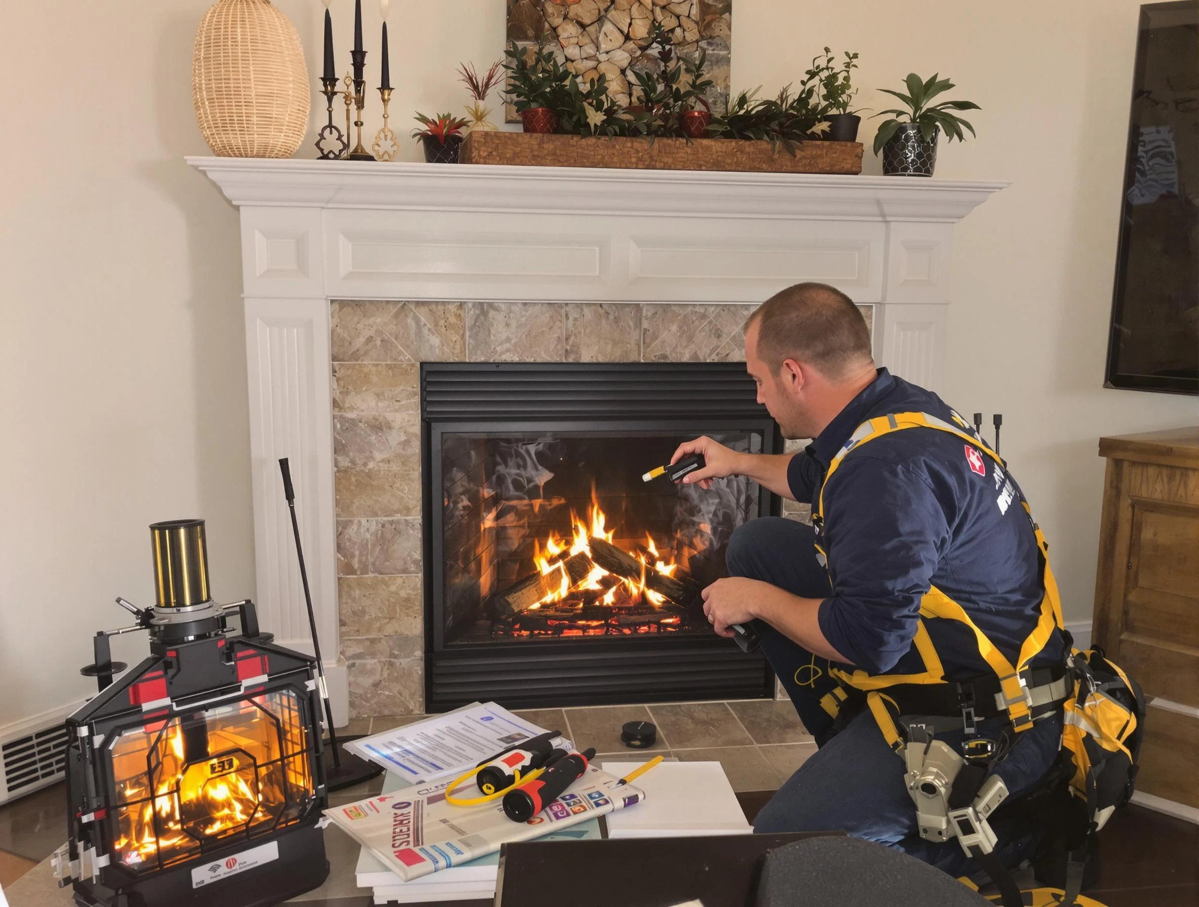 Safety-focused fireplace inspection by Atlanta Chimney Sweep in Atlanta, GA